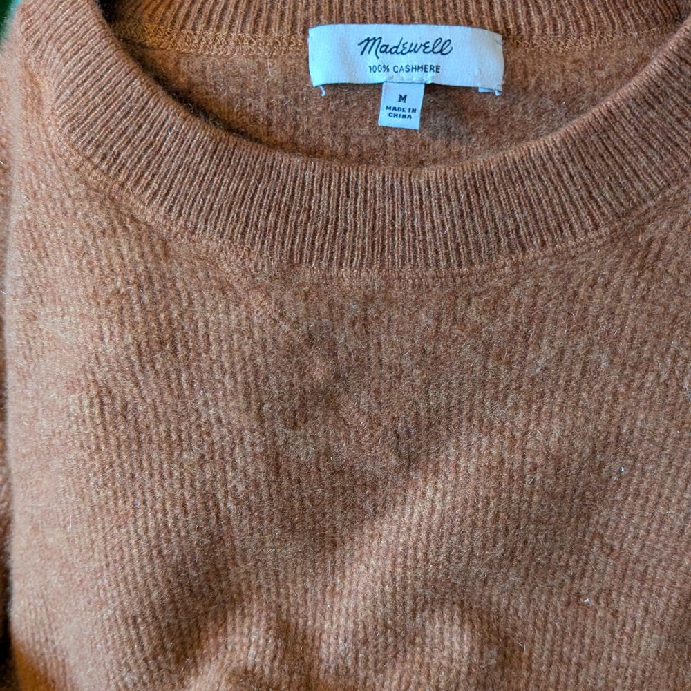 Madewell Women's Brown Cashmere Sweater